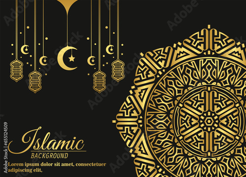 Luxury mandala background with arabesque arabic islamic east pattern