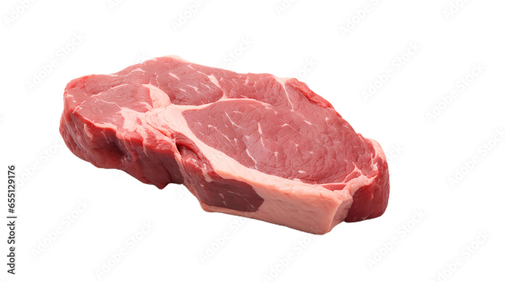 Beef Steak. Isolated on Transparent background.