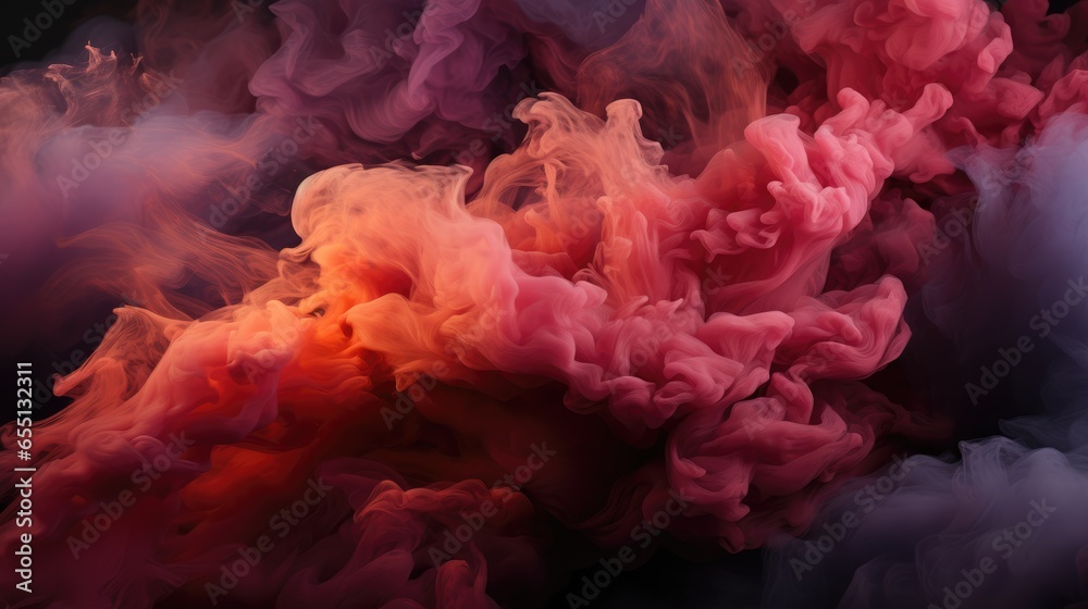 Obraz premium Maroon Smoke , Macro shot , Color Gradient, Background HD