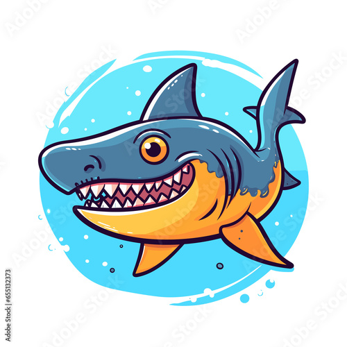 Shark fish cartoon  Illustration  Cartoon PNG
