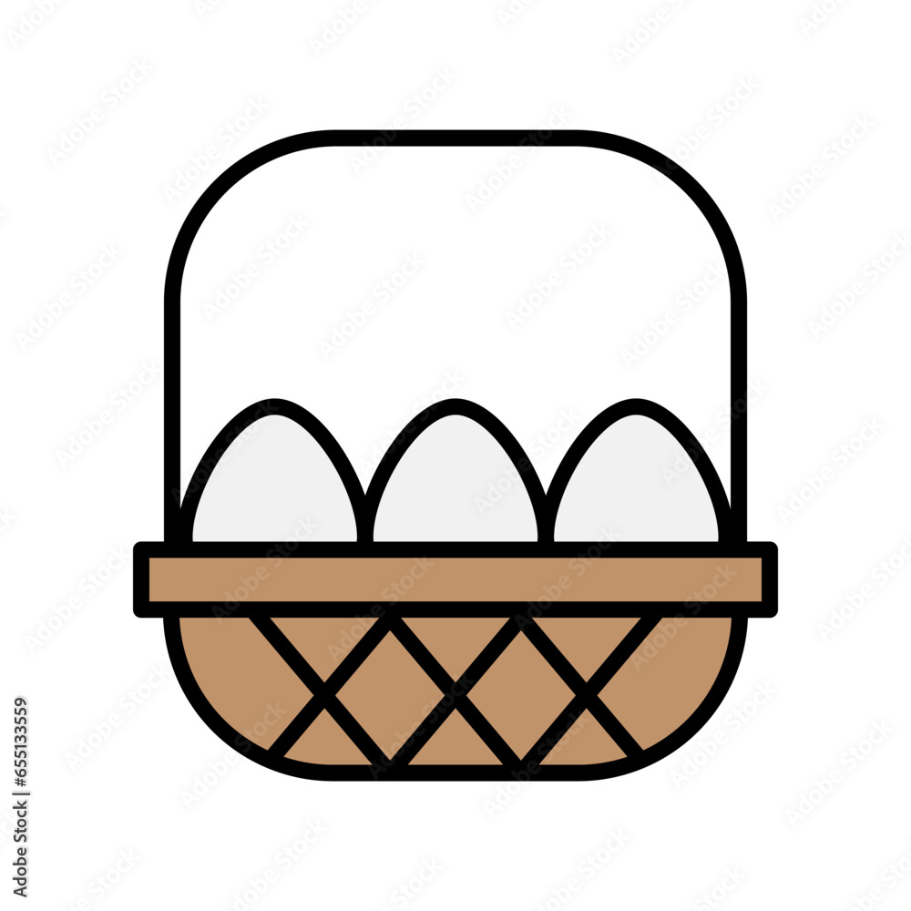 Egg basket icon