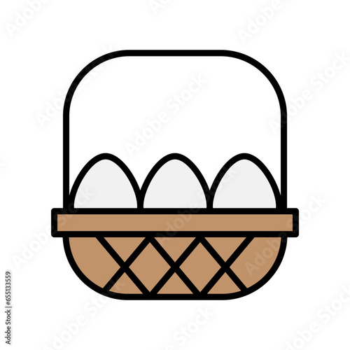 Egg basket icon