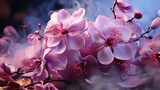 Orchid Smoke , Macro shot , Color Gradient, Background HD