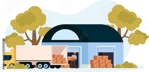 Warehouse Logistic Flat Composition