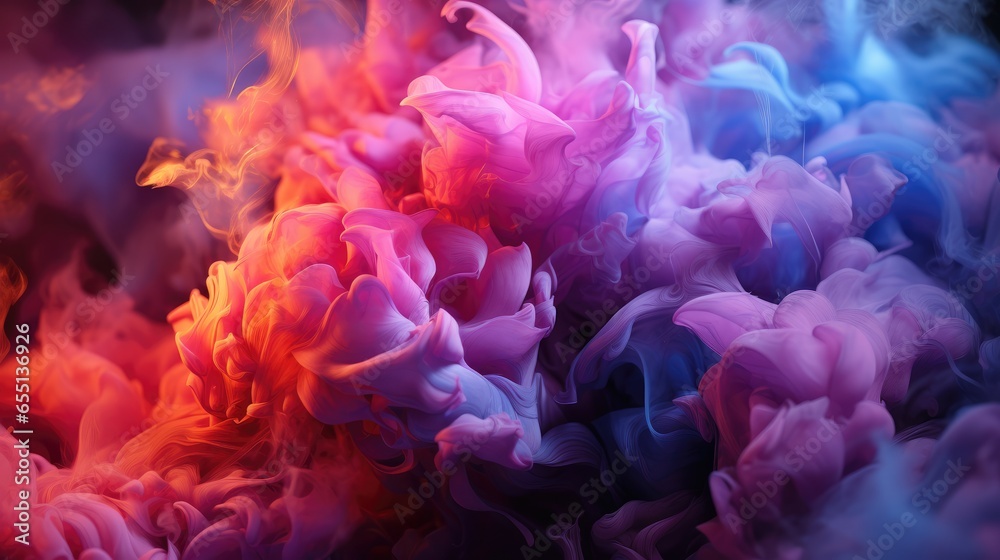 Periwinkle Smoke, Macro shot , Color Gradient, Background HD