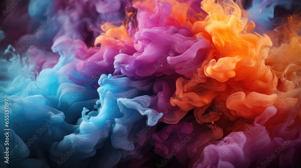 Platinum Smoke , Macro shot , Color Gradient, Background HD