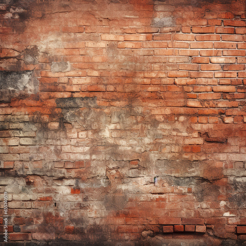 Grungy gritty brick wall