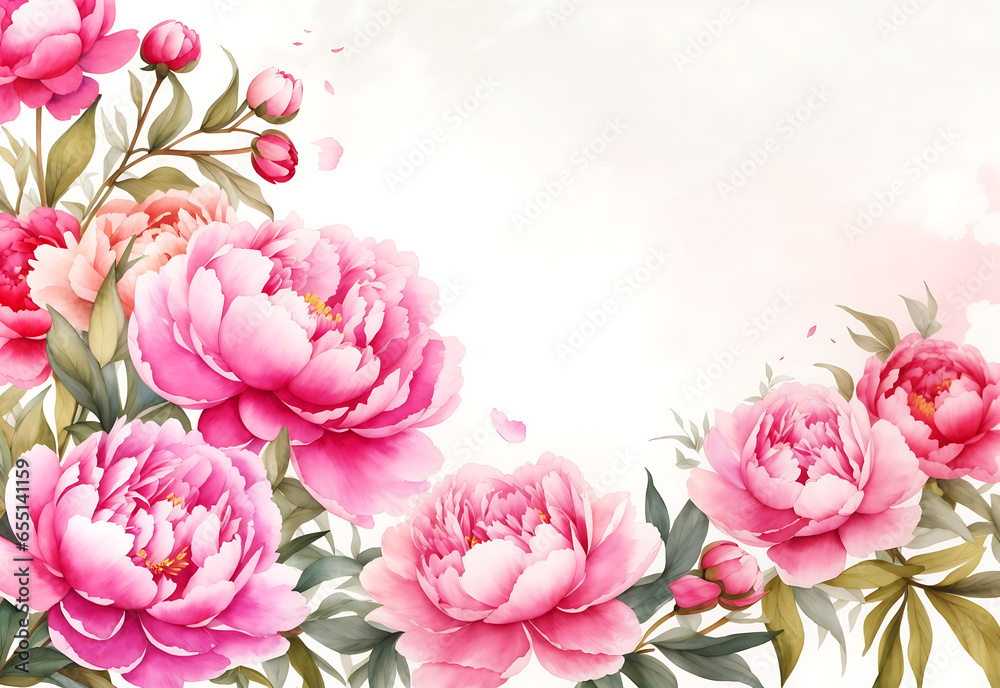 Beautiful watercolor flower background ai generated Beautiful watercolor flower background ai generated