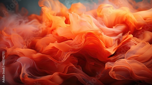 Tangerine Smoke, Macro shot , Color Gradient, Background HD