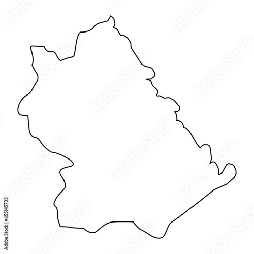 Barda district map  administrative division of Azerbaijan.