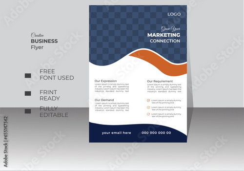 Modern company business flyer  design ,Corporate business flyer design