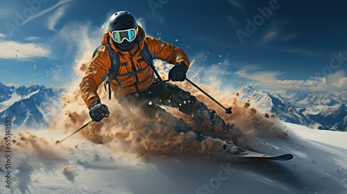 skier on the slope
