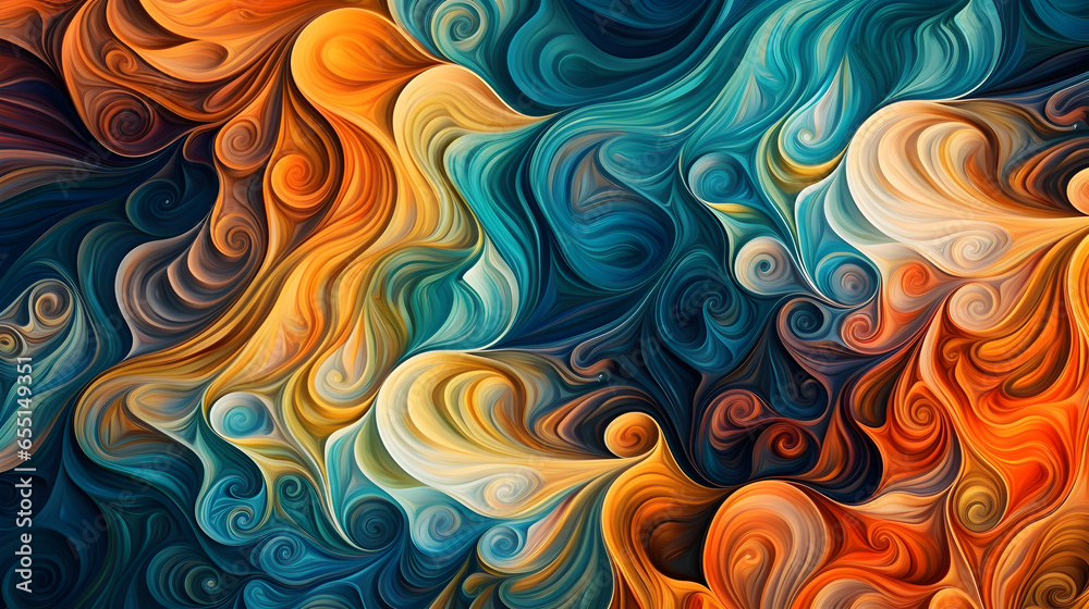 Colorful abstract wallpaper - Generative AI