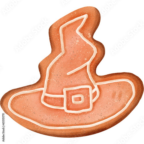 Cookies Halloween watercolor cute clip art