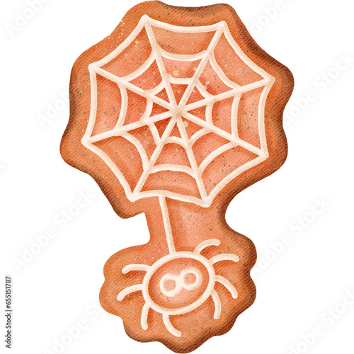 Cookies Halloween watercolor cute clip art