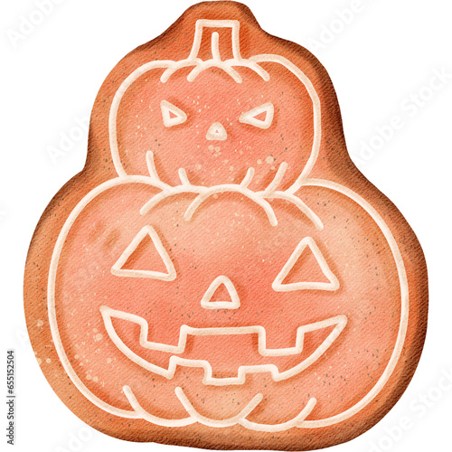 Cookies Halloween watercolor cute clip art