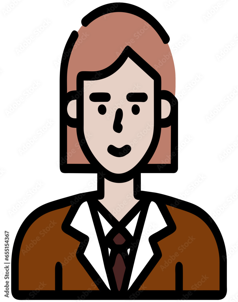 business woman character avatar isolated business woman character avatar isolated