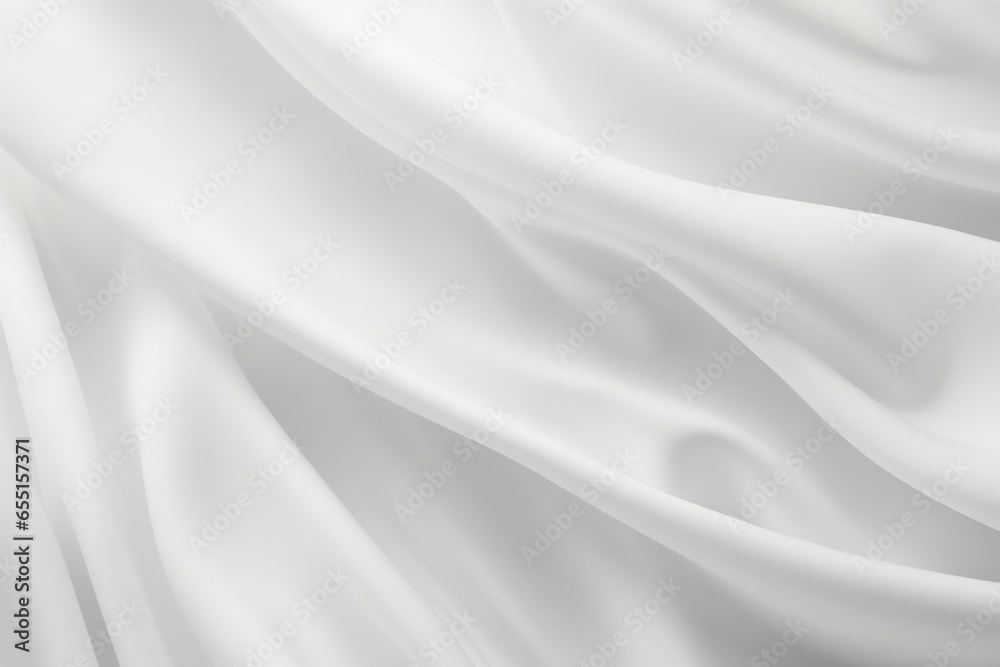 Draped white cloth background texture, Generative AI Draped white cloth background texture, Generative AI