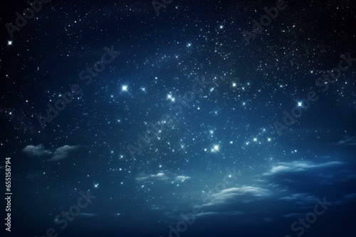 Stunning celestial view scattered with sparkling stars. Generative AI