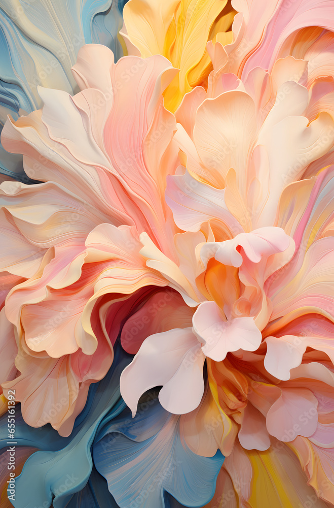 Fototapeta premium pink and yellow rose