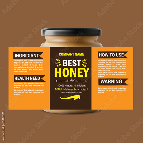 Free  honey bottle package design