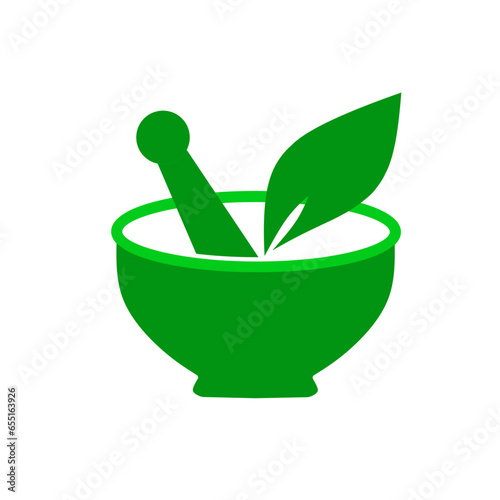 herbal medicine icon with simple design.traditional medicine icon