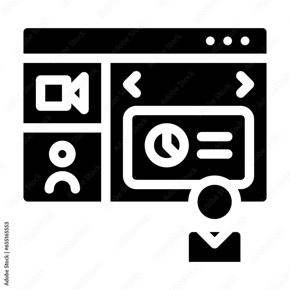 Conference icon solid style, best for presentation template and web, etc. Conference icon solid style, best for presentation template and web, etc.