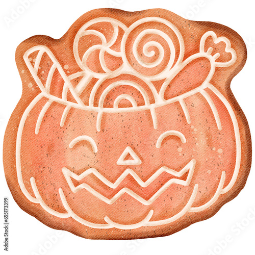 Cookies Halloween watercolor cute 