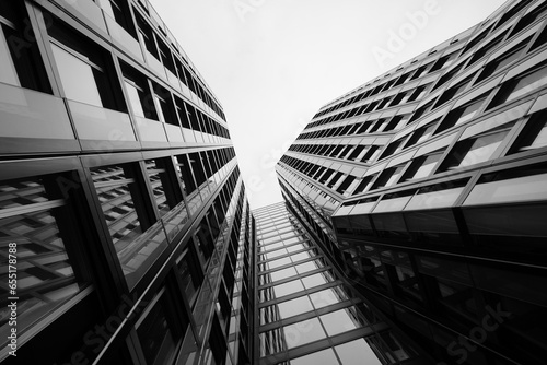 Sleek modern office in timeless monochrome