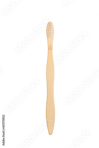 Eco toothbrushes isolated, oral hygiene tool, wooden dental brush