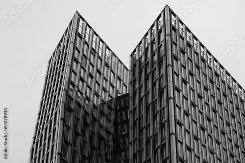 Sleek modern office in timeless monochrome