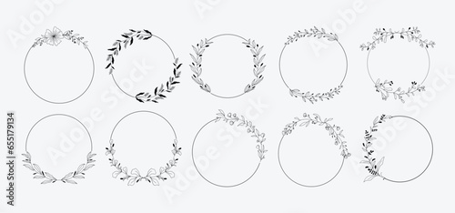 Circle Flower Frame Collection
