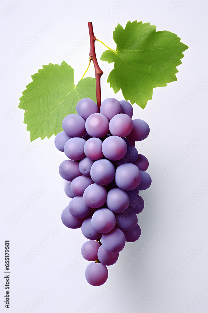 Fototapeta premium bunch of grapes on vine