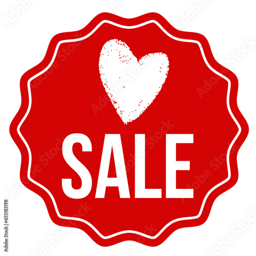 Like follow heart SALE red sticker stamp sign label