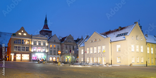 2022-11-24. Olsztyn rynek square Olsztyn city Poland