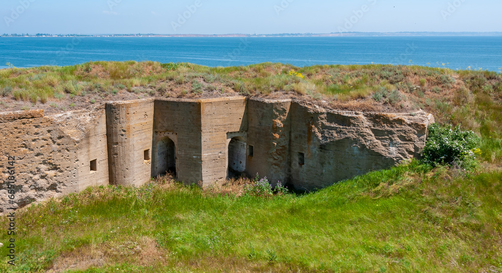 Target fortress (1912) on Berezan Island, Ukraine
