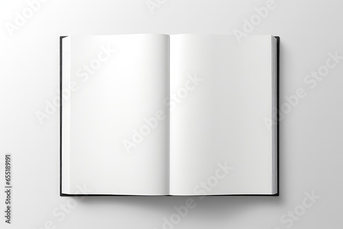 Blank Opened Book, Magazine, And Notebook Template Mockup . Сoncept Book Mockup, Magazine Mockup, Notebook Mockup, Template Mockup