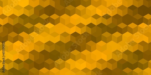 abstract background for design. Geometric shapes. Triangles, squares, stripes, lines. Color gradient. Modern, futuristic. Bright. Web banner. Wide. Panoramic. Yellow and golden background 