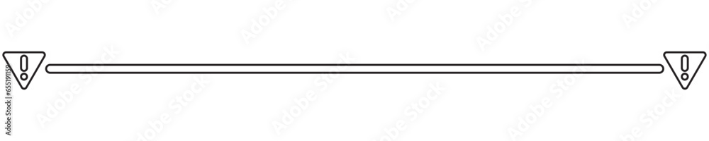 Simple Warning Outline Line Break Simple Warning Outline Line Break