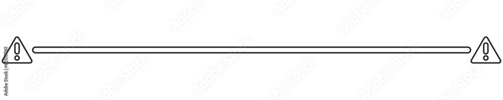 Simple Warning Outline Line Break Simple Warning Outline Line Break