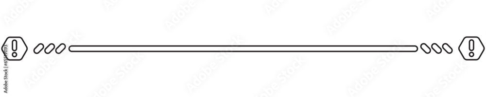 Simple Warning Outline Line Break Simple Warning Outline Line Break