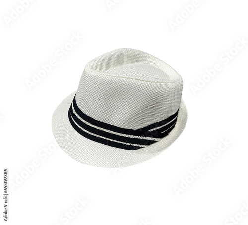 white felt hat