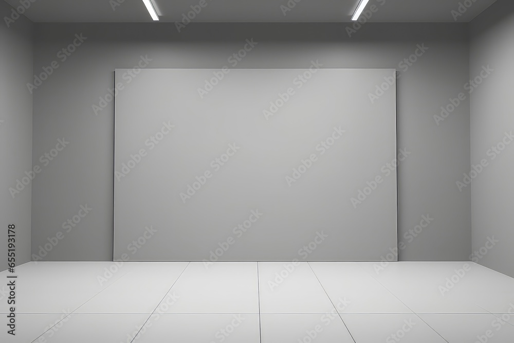 Gray Studio Backdrop, Lightbox Mockup