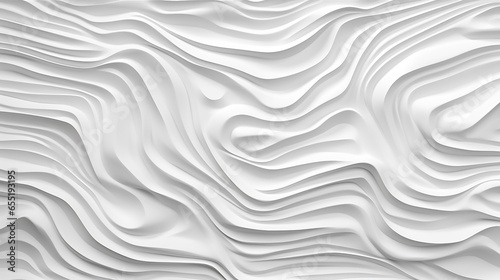 Abstract white and gray color, modern 3d wave design background.