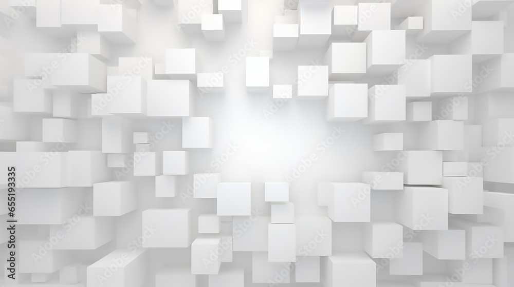 abstract 3d square white technology communication concept background. Random shifted white cube square boxes block background wallpaper banner with copy space. abstract 3d square white technology communication concept background. Random shifted white cube square boxes block background wallpaper banner with copy space.