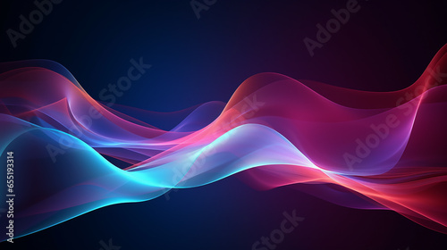 abstract wave Shiny moving wave design element. Modern purple blue gradient flowing wave. Abstract wave technology futuristic glowing blue and red curved dark blue background.