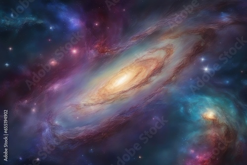 Technicolor galactic view concept © ibhonk