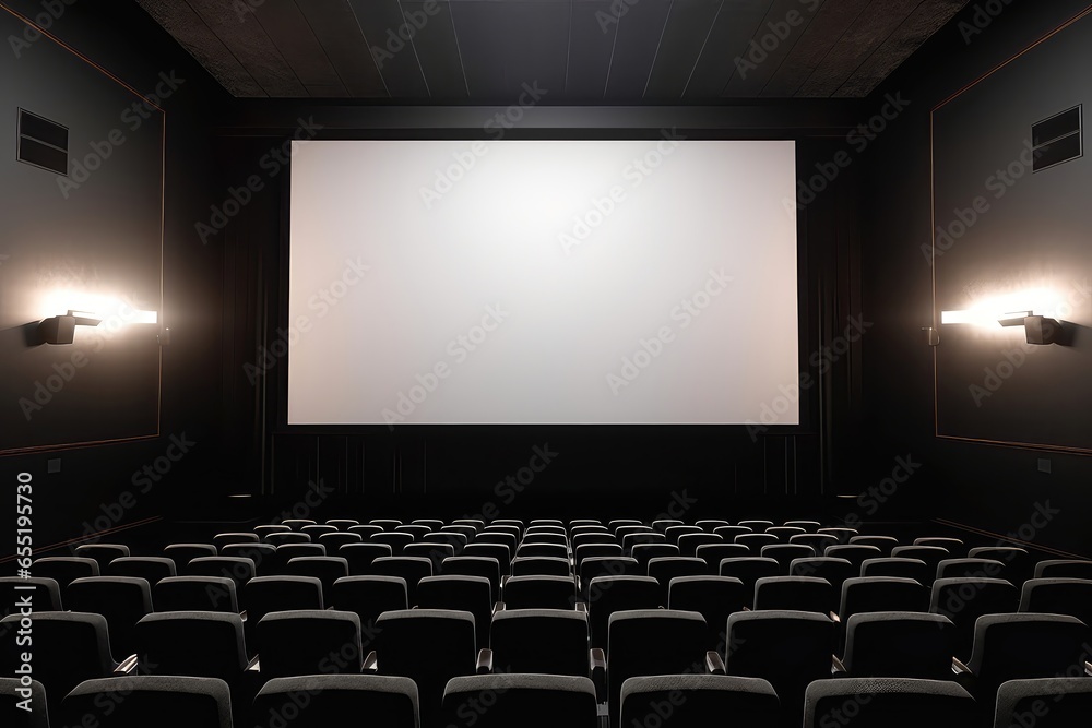 People In The Cinema Auditorium With Empty White Screen Mockup . Сoncept Cinema Experience, Empty Screen Mockup, Moviegoers, Film Enthusiasts People In The Cinema Auditorium With Empty White Screen Mockup . Сoncept Cinema Experience, Empty Screen Mockup, Moviegoers, Film Enthusiasts