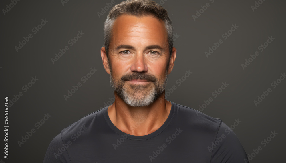 Studio portrait of a mid-aged caucasian man Studio portrait of a mid-aged caucasian man