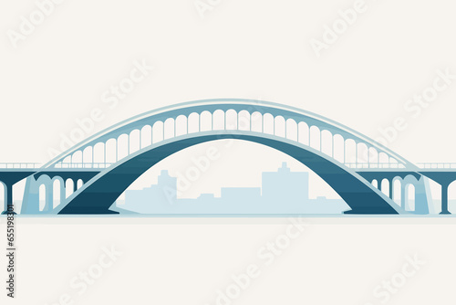 bridge vector flat minimalistic asset isolated vector style illustration